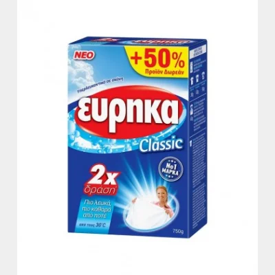 ΕΥΡΗΚΑ ΥΠΕΡΛΕΥΚΑΝΤΙΚΟ ΚΟΥΤΙ 750gr (500gr+50% ΔΩΡΕΑΝ ΠΡΟΪΟΝ)