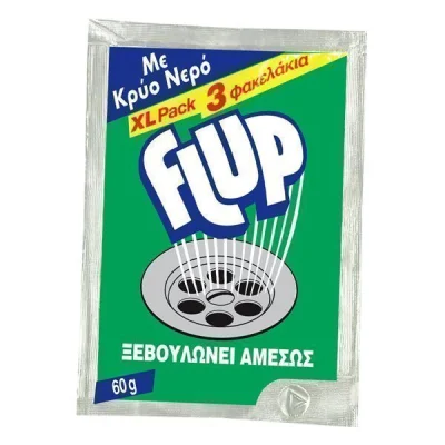 FLUP DRAIN CLEANER COLD WATER 3x60gr.