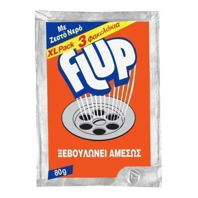 FLUP DRAIN CLEANER HOT WATER 3x80gr.