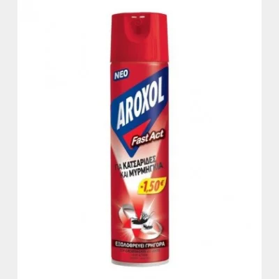 AROXOL ΚΑΤΣ/ΝΟ SPRAY FAST ACT 300ml -1,50€