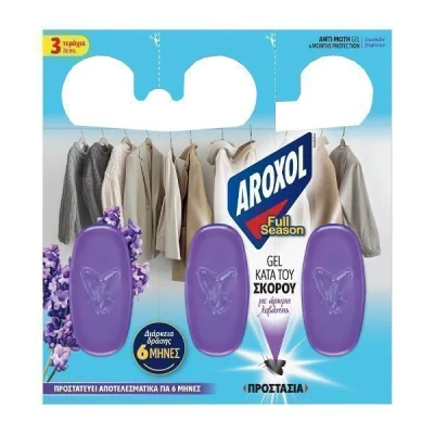 AROXOL ANTIMOTH GEL 3pcs. LAVENDER