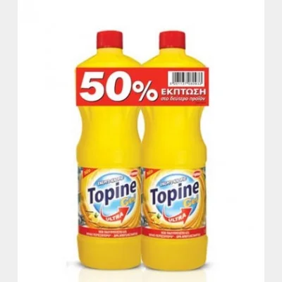 ΕΥΡΗΚΑ TOPINE GEL ΧΛΩΡΙΟ ΛΕΜΟΝΙ (2X750ml)