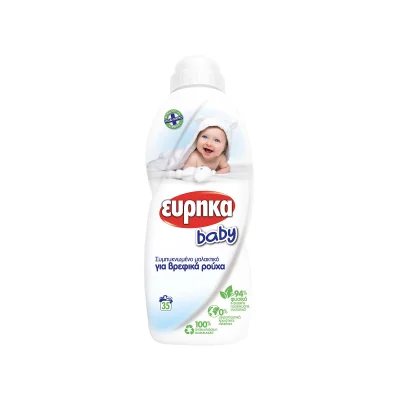 EUREKA Fabric Softener Baby Εύρηκα μαλακτικό ρούχων για Μωρά
