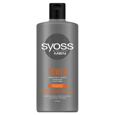 SYOSS SHAMPOO 440ml MEN POWER