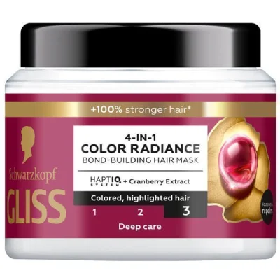 GLISS POWER HAIR MASK 400ml 4 in 1 COLOR RADIANCE