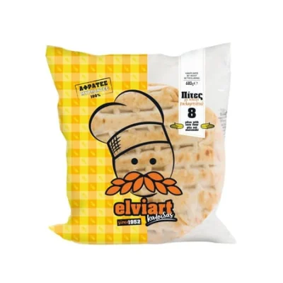 Elviart Corn Pita Bread 680g Πίτες Καλαμποκιού 680g