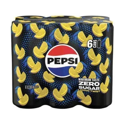 PEPSI ZERO SOFT DRINK 6x330ml TWIST