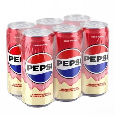 PEPSI 6x330ml STRAWCREAM ZERO SUGAR