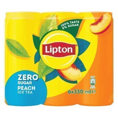 LIPTON ICE TEA SUGAR FREE 6x330ml PEACH