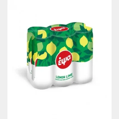 ΕΨΑ ΓΚΑΖΟΖΑ LEMON LIME ΚΟΥΤΙ ΜΕ ΑΝΘΡΑΚΙΚΟ 330ml