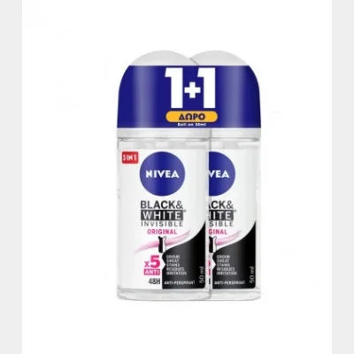 NIVEA DEO ROLL-ON WOMEN. BLACK&WHITE INVISIBLE ORIGINAL 50ml