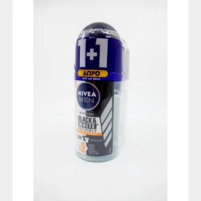 NIVEA DEO ROLL-ON ΑΝΔΡ.ULT.INVISIBLE BLACK&WHITE 50ml