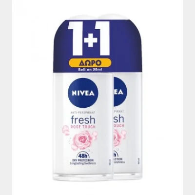 NIVEA DEO ROLL-ON ΓΥΝ.FRESH ROSE TOUCH 50ml