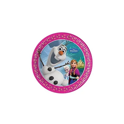 DISNEY Frozen Cardboard Plates 20cm (pack of 8)