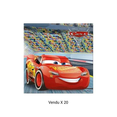 CARS Paper Napkins 33x33cm, pack of 20