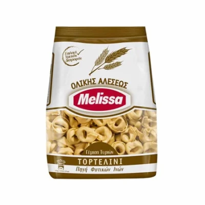Melissa Whole Wheat Tortellini 250g Πάστα Ζυμαρικών Ολικής Αλέσεως Τορτελίνι Γέμιση Τυριών 250g