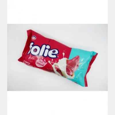 FOLIE ΚΡΟΥΑΣΑΝ RED VELVET ΓΕΜΙΣΗ ΛΕΥΚΗΣ ΣΟΚΟΛΑΤΑΣ 100gr (18+2)