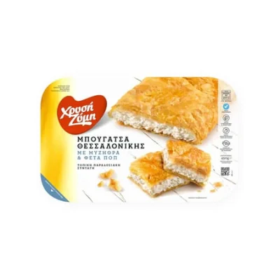 Chrysi Zymi Thessaloniki Bougatsa Cheese 450g Χρυσή Ζύμη Μπουγάτσα Θεσσαλονίκης Τυρί 450g