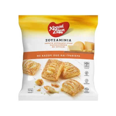 Sousaminia Kasseri Graviera 700g Χρυσή Ζύμη Σουσαμίνια Kασέρι & Γραβιέρα 700g