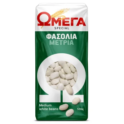 Omega Medium Beans 500g ΩΜΕΓΑ Φασόλια Μέτρια 500g