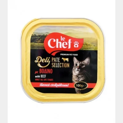 LE CHEF ΓΑΤΟΤΡΟΦΗ ΠΑΤΕ ΒΟΔΙΝΟ 100gr