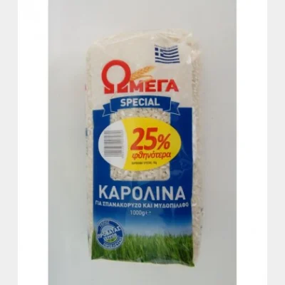 ΩΜΕΓΑ ΡΥΖΙ ΚΑΡΟΛΙΝΑ SPECIAL 1kg -25%