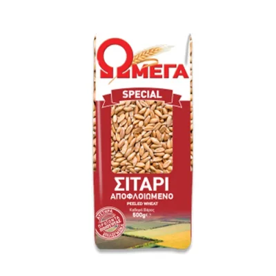 Omega Wheat Peeled 500g ΩΜΕΓΑ Σιτάρι Αποφλοιωμένο 500g