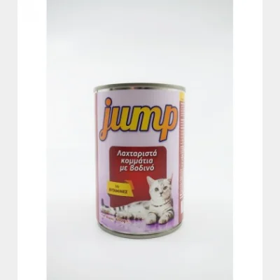 JUMP ΚΟΝΣΕΡΒΑ ΓΑΤΑΣ ΒΟΔΙΝΟ 400gr