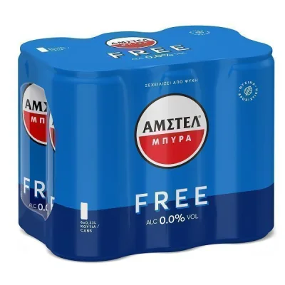 AMSTEL free BEER CAN SLK 6x330ml