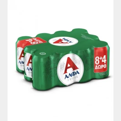 ΑΛΦΑ ΜΠΥΡΑ ΚΟΥΤΙ 330ml 8+4 2pack