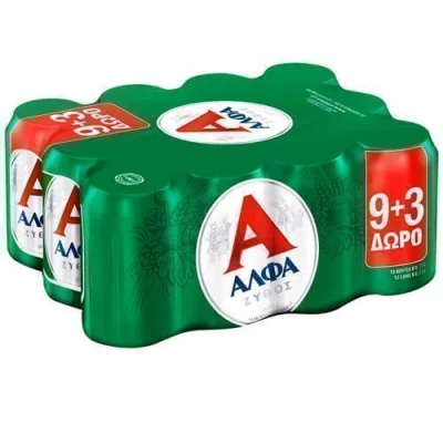 ALFA BEER CAN vol 5% 12x330ml 9+3 FREE
