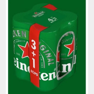 HEINEKEN BEER BOX 330ml 3+1 GIFT 4pack