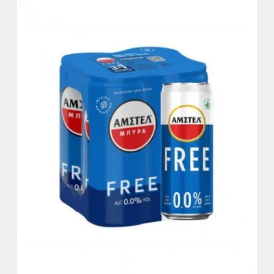 AMSTEL BEER FREE 0% CAN 330ml 4pack