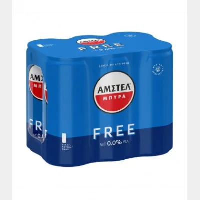 AMSTEL ΜΠΥΡΑ FREE 0% ΚΟΥΤΙ 330ml