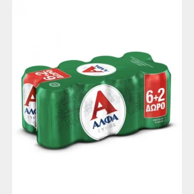 ΑΛΦΑ ΜΠΥΡΑ ΚΟΥΤΙ 330ml 6+2 8pack