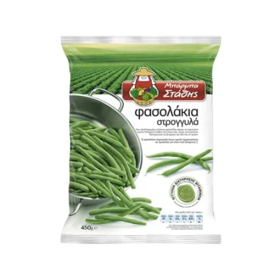 Barba Stathis String Green Beans 450g Μπάρμπα Στάθης Φασολάκια Στρογγυλά 450g