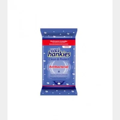HANKIES ΥΓΡΑ ΜΑΝΤΗΛΑΚΙΑ ANTIBACTERIAL 15Τ X 72