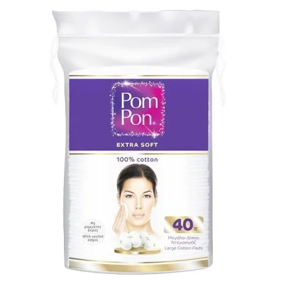 POM PON COTTON PADS 40pcs OVAL