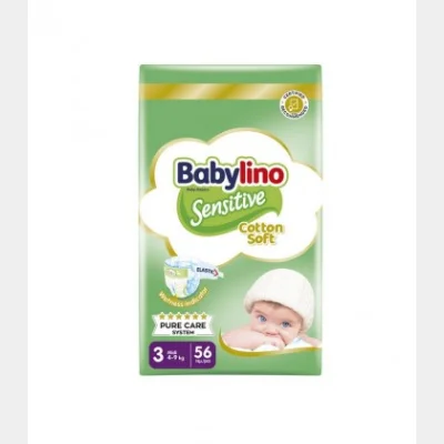 BABYLINO No3 SENSITIVE ECO 4-9kg/56T X5