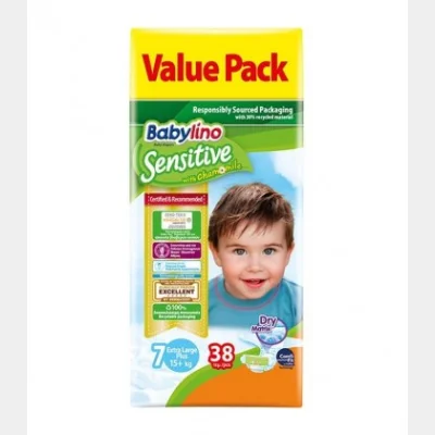 BABYLINO No7 SENSITIVE ECO 15+ kg/38Τ