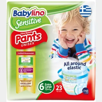 BABYLINO No6 PANTS UNISEX EXTRA LARGE 15+ kg 23T X 6