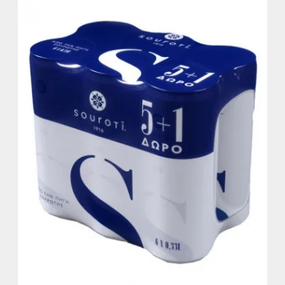 ΣΟΥΡΩΤΗ ΑΝΘΡΑΚΟΥΧΟ ΝΕΡΟ ΚΟYTI 330ml 5+1
