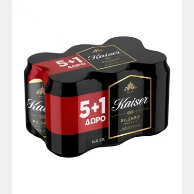 KAISER ΜΠΥΡΑ ΚΟΥΤΙ 330ml 5+1