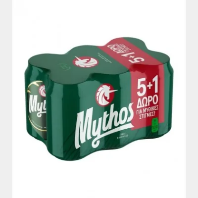 MYTHOS BEER BOX 330ml 5+1 GIFT
