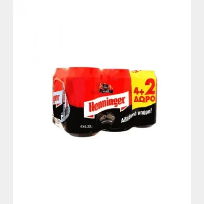 HENNINGER ΜΠΥΡΑ ΚΟΥΤΙ 330ml 4+2