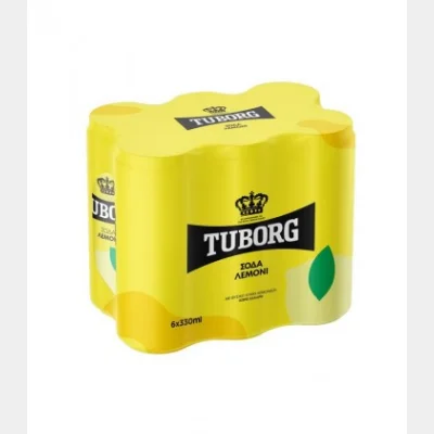 TUBORG ΣΟΔΑ KOYTI LEMON 330ml
