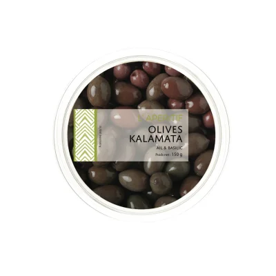 IFANTIS Kalamata Olives with Garlic and Basil 150 g
