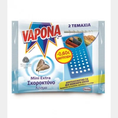 VAPONA MINI EXTRA SCOREPLATE ODOR 2 TEM 8PCS