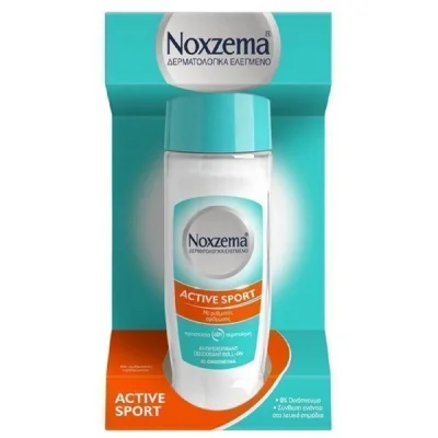 NOXZEMA ROLLON 50ml MEN ACTIVE SPORT GLASS BOTTLE