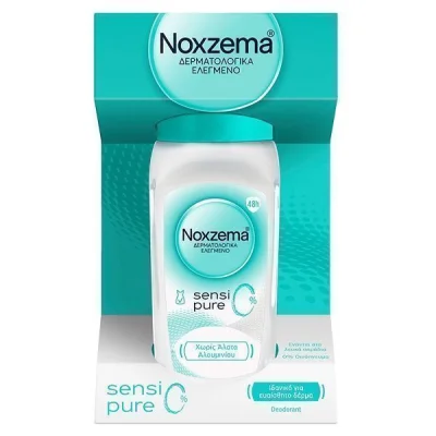 NOXZEMA ROLLON SENSIPURE 0% 50ml GLASS BOTTLE
